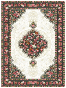 فرش 700 شانه وینتیج طلاکوب کد 5344 فردین